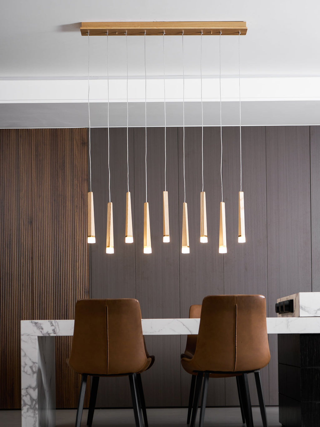 Firewood Stick Chandelier