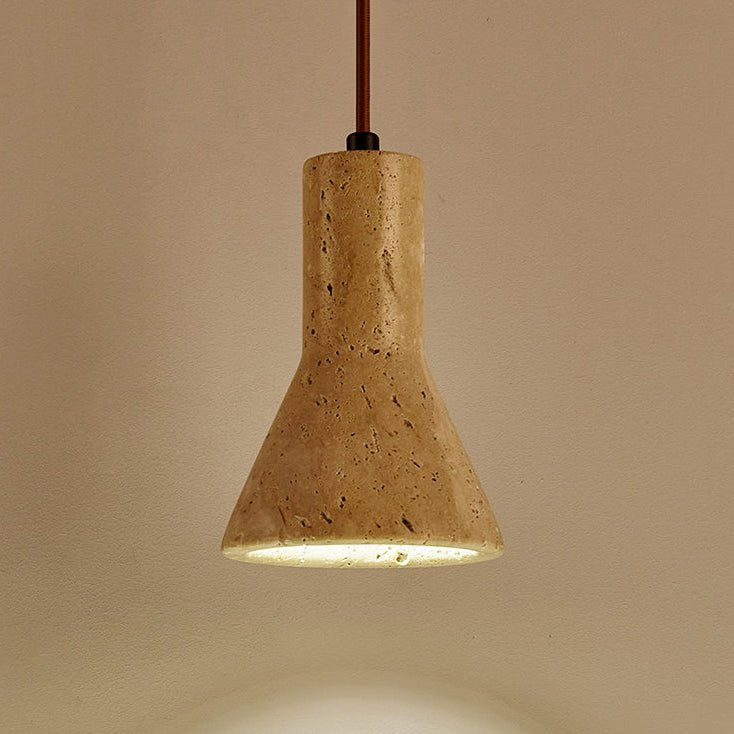 Lampă suspendată Funnel Travertin