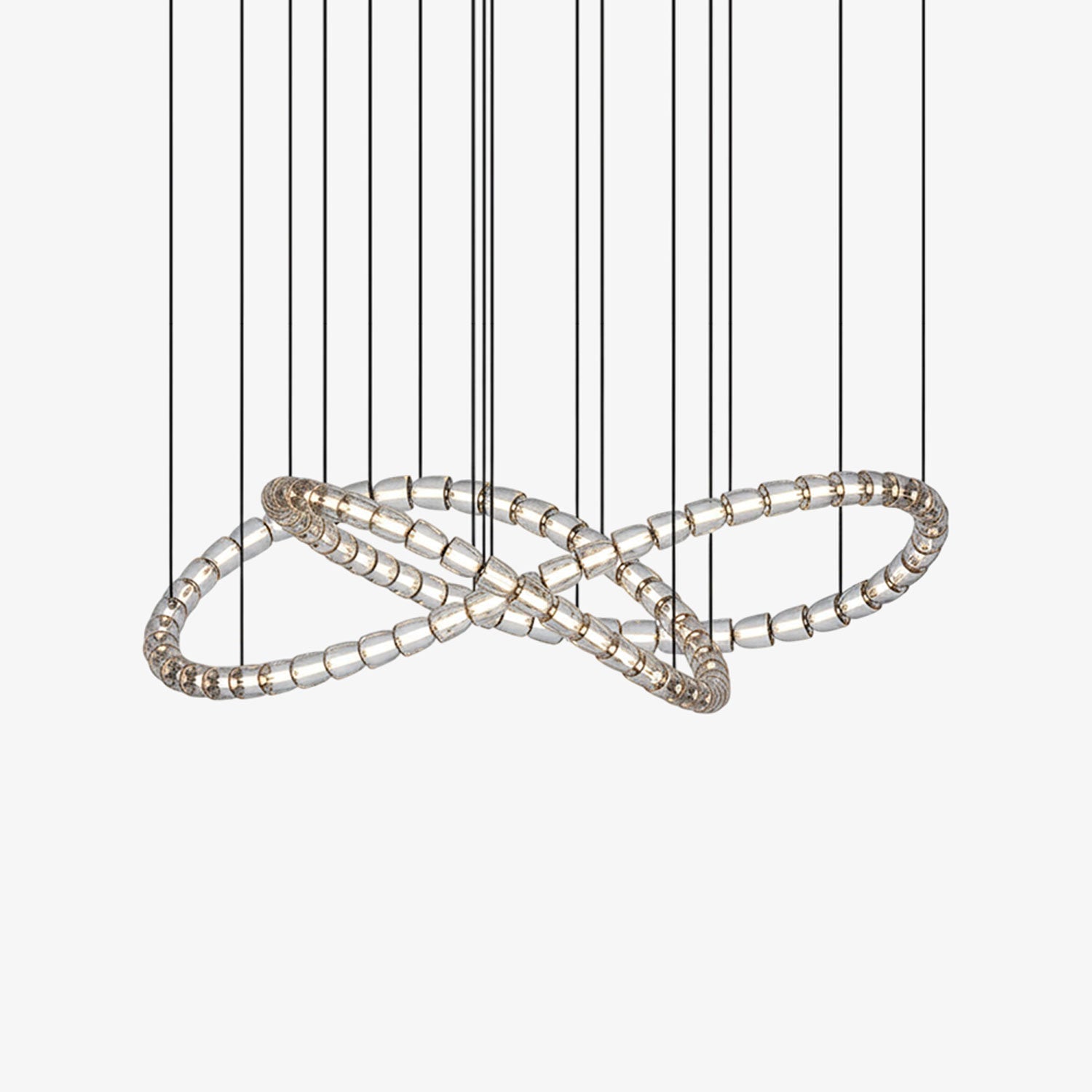 The Gabriel Infinity Loop LED Chandelier | Custom Size & Made-to-Order Lighting for Luxury Homes & Commercial Spaces