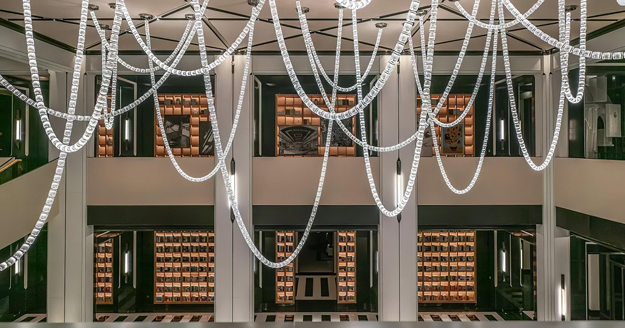 The Gabriel Spiral LED Chandelier | Custom Size & Made-to-Order Lighting for Luxury Residences & Commercial Spaces
