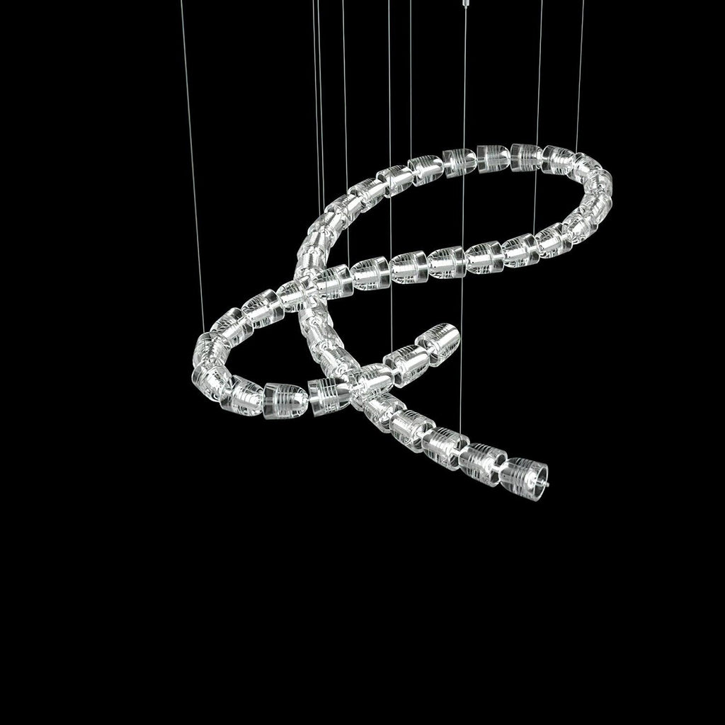 The Gabriel Spiral LED Chandelier | Custom Size & Made-to-Order Lighting for Luxury Residences & Commercial Spaces