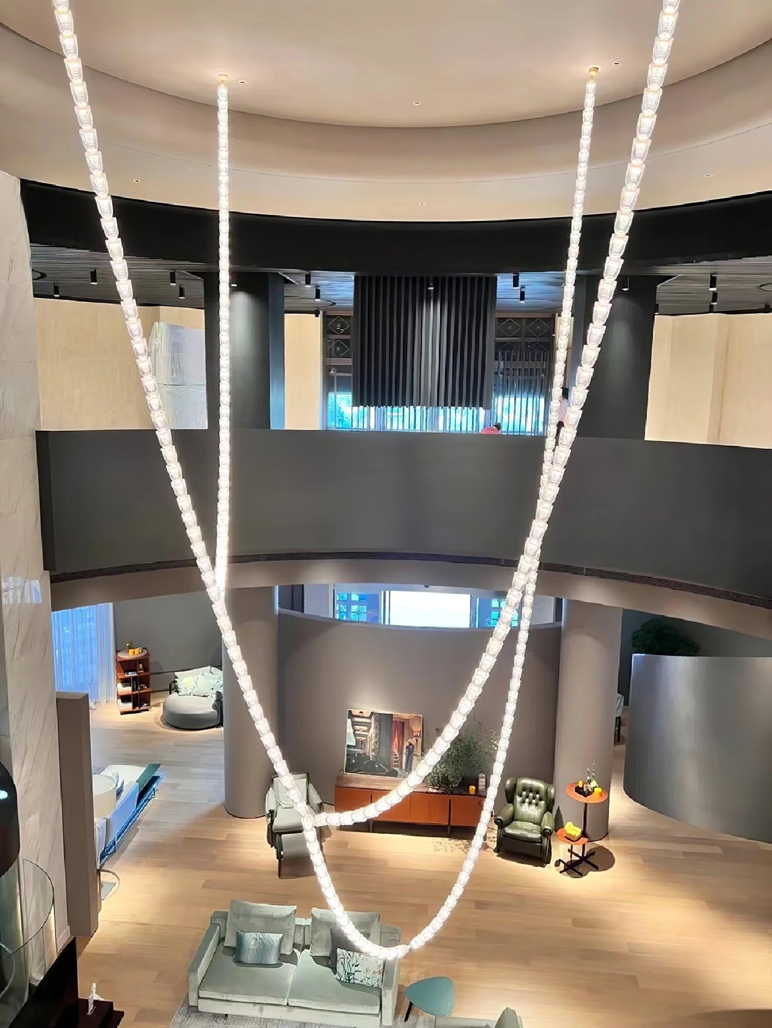 The Gabriel Infinity LED Chandelier | Custom Size & Made-to-Order Lighting for Luxury Homes & Commercial Spaces