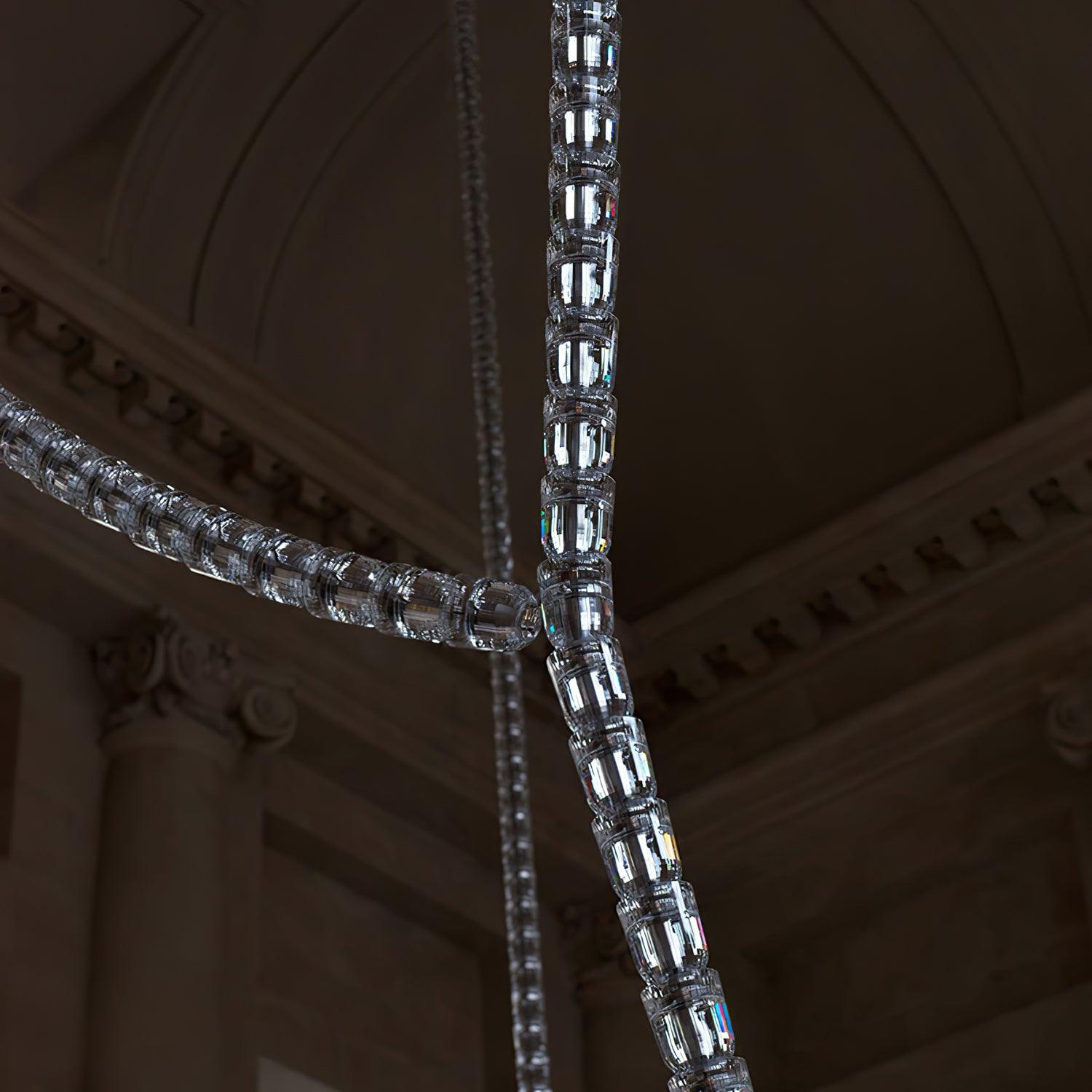 The Gabriel Infinity LED Chandelier | Custom Size & Made-to-Order Lighting for Luxury Homes & Commercial Spaces