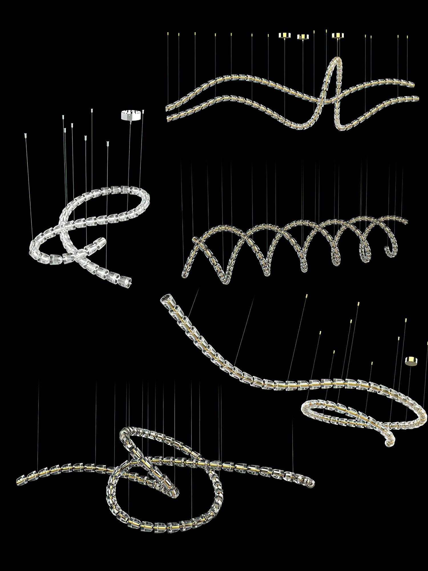 The Gabriel Branch LED Chandelier | Custom Size & Made-to-Order Lighting for Luxury Homes & Commercial Spaces