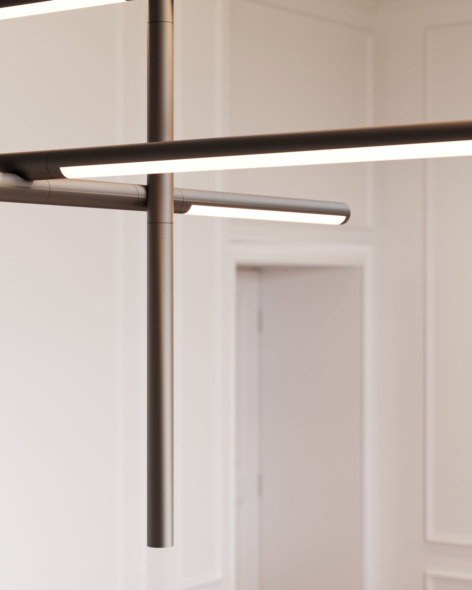 Lampă suspendată liniară geometrică