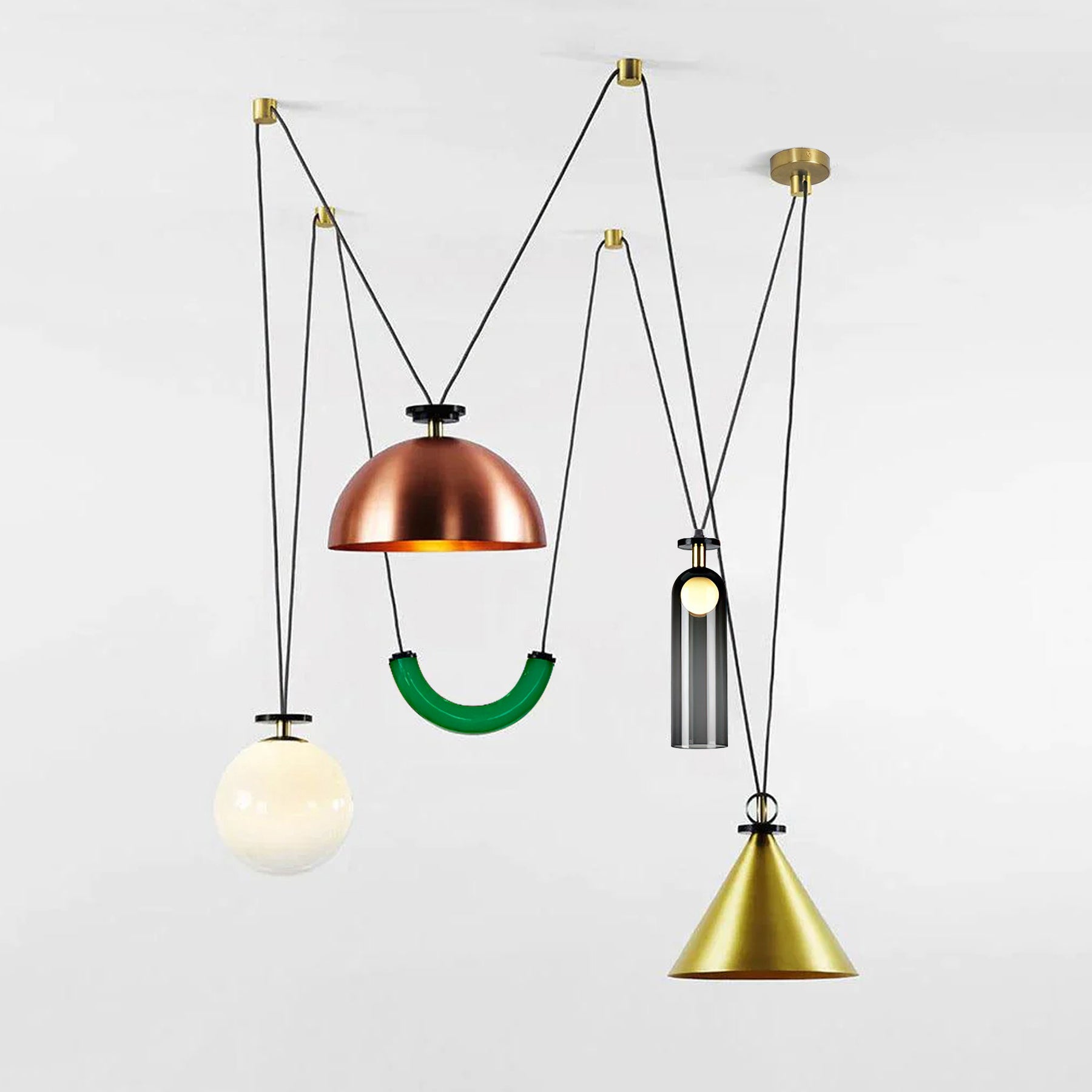 Geometric Shape Art Modern Chandelier - Vakkerlight