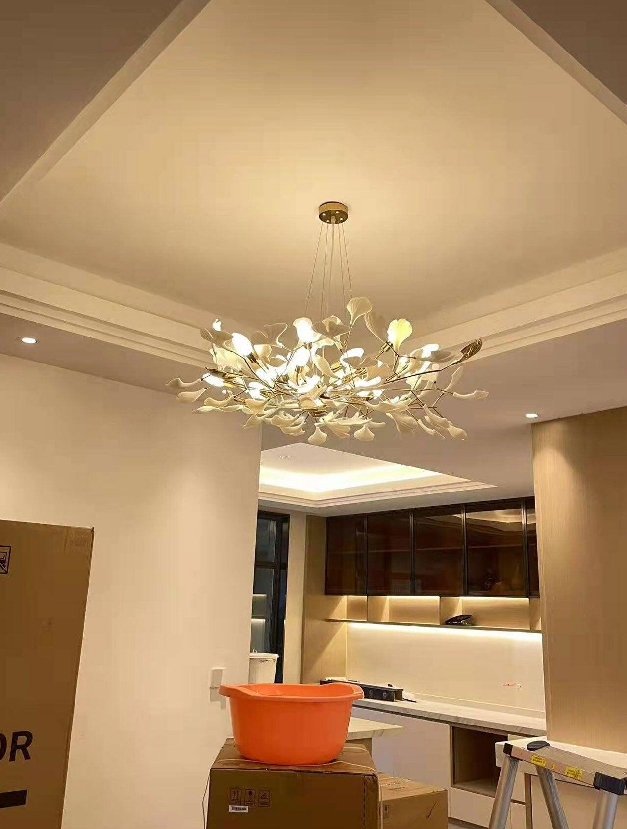 Horizon Bloom Gingko Chandelier