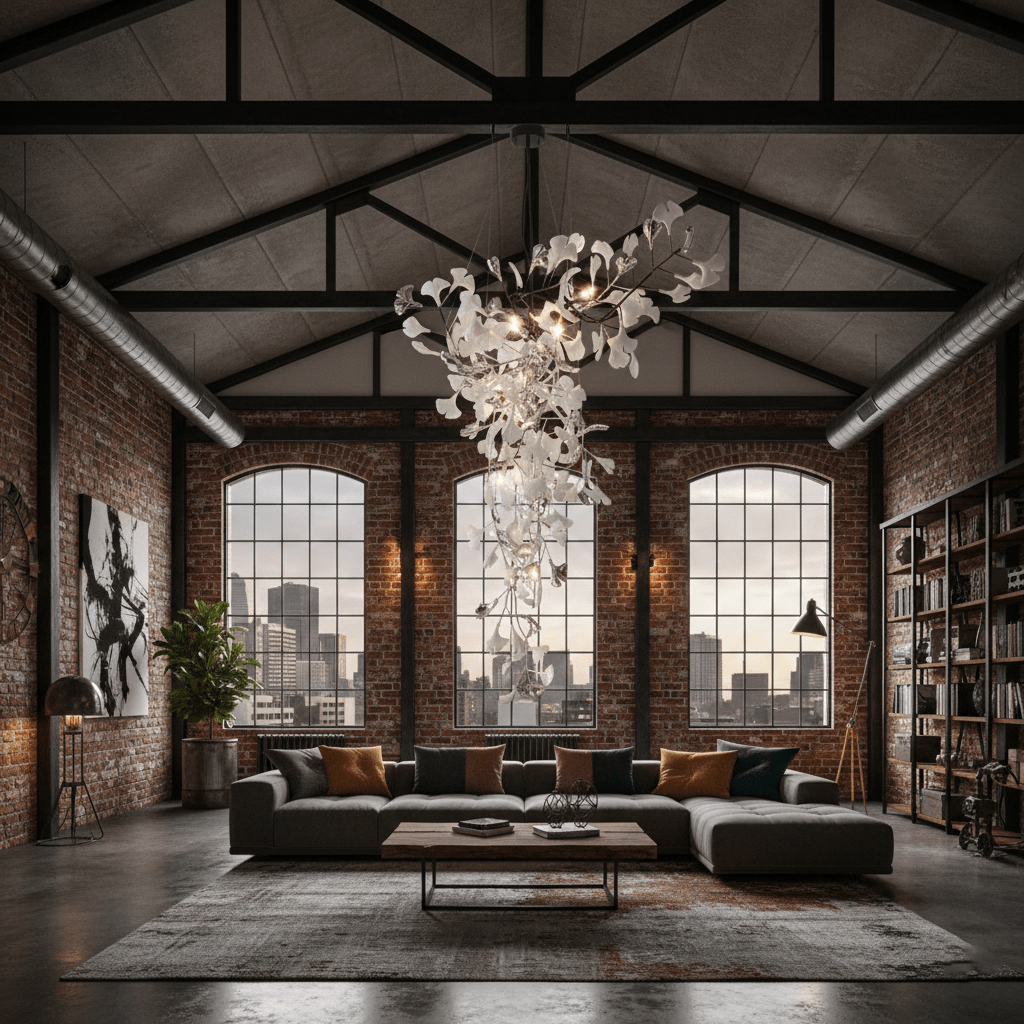 Ginkgo Tip Tlying Chandelier