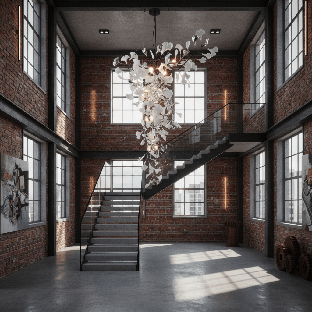 Ginkgo Tip Tlying Chandelier