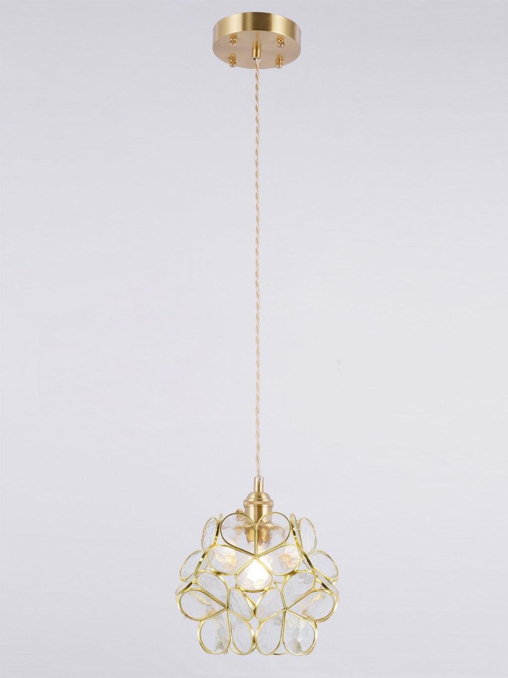 Glass Petal Pendant Light