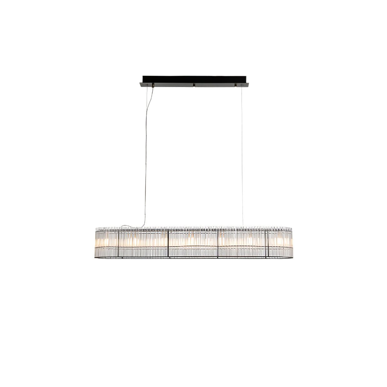 Glass Tube Ring Chandelier - Vakkerlight