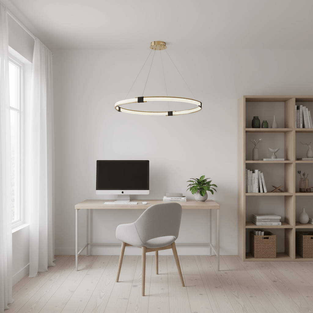 Gold Ring Chandelier
