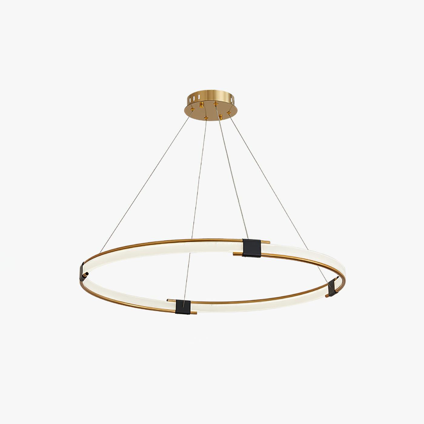 Gold Ring Chandelier - Vakkerlight