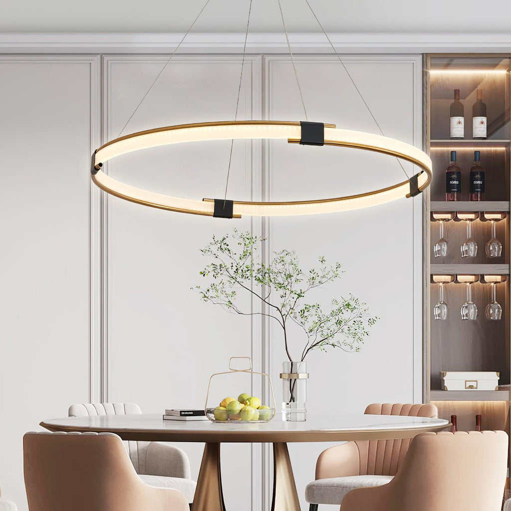 Gold Ring Chandelier
