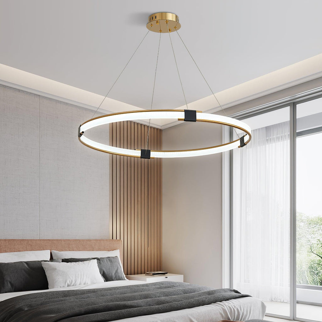 Gold Ring Chandelier