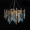 Gold Round Teardrop Chandelier - Vakkerlight