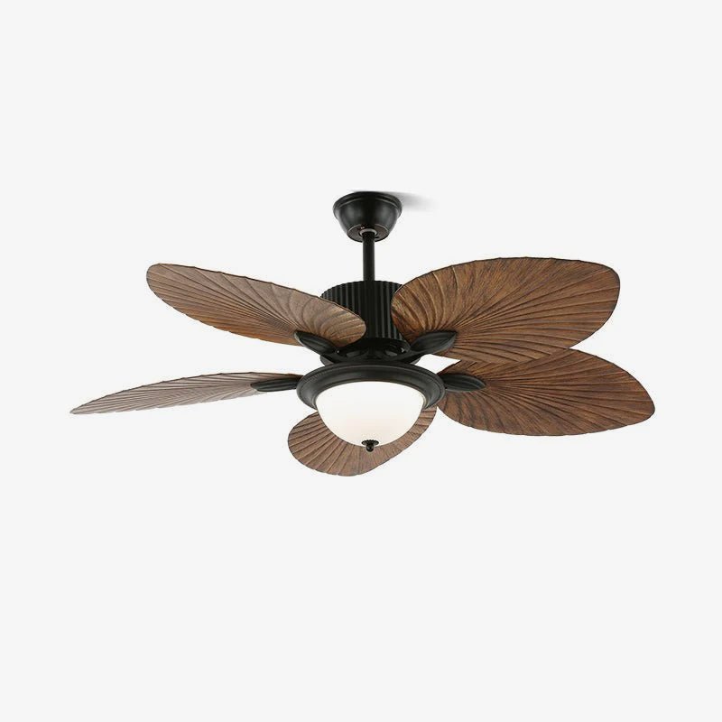 Lampă de tavan cu ventilator de frunze de bananier