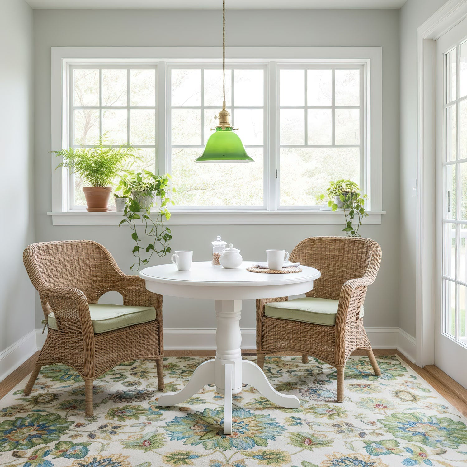 Green Bell Pendant Light