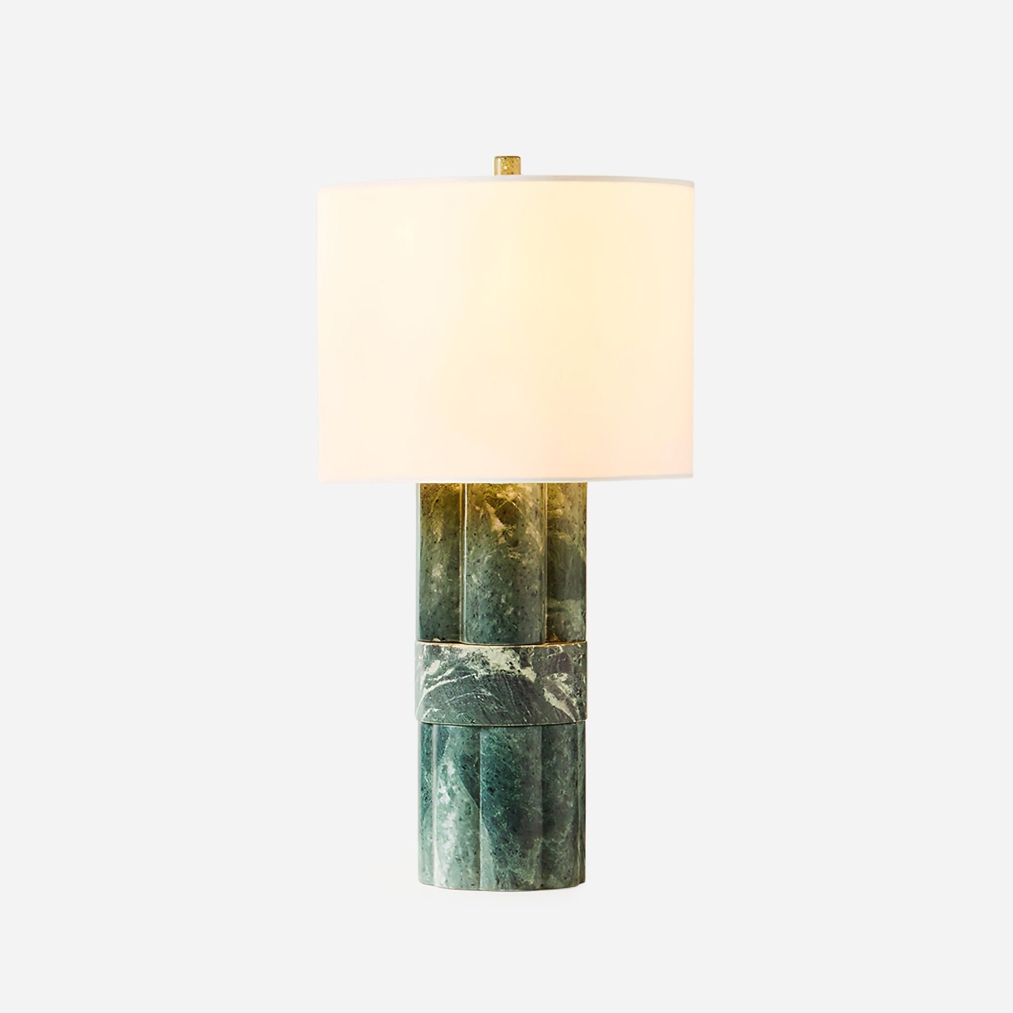 Lampă de masă din marmură verde