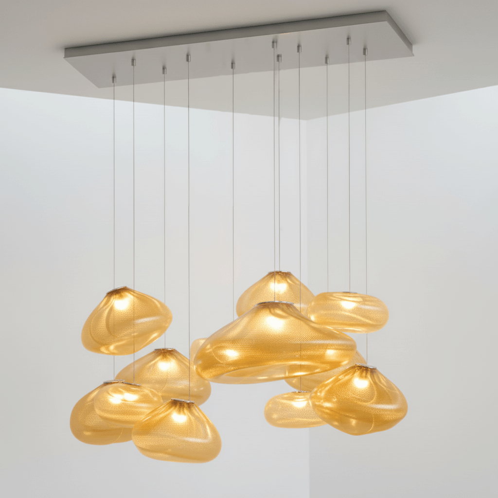 Blown Glass Mesh Pendant Light - Vakkerlight