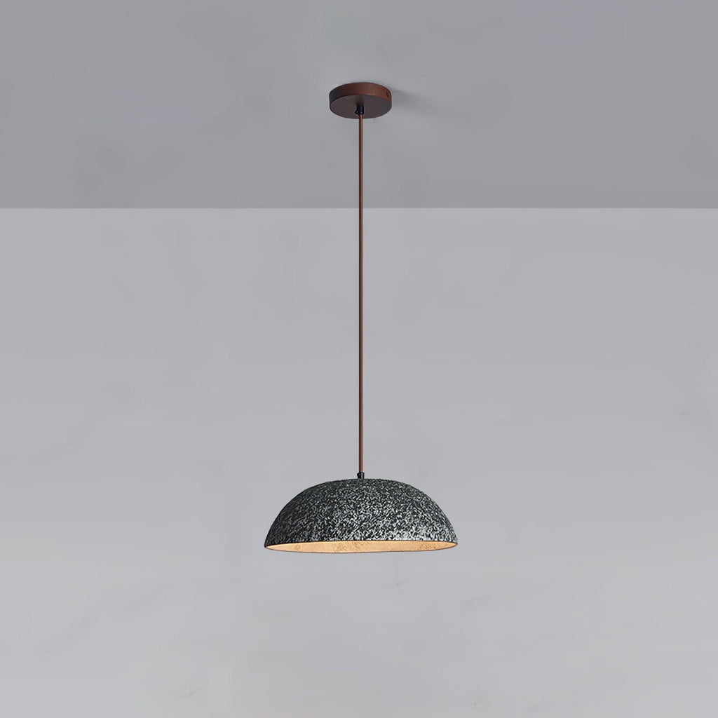 Half Dome Vintage Ceramic Pendant Lamp - Vakkerlight