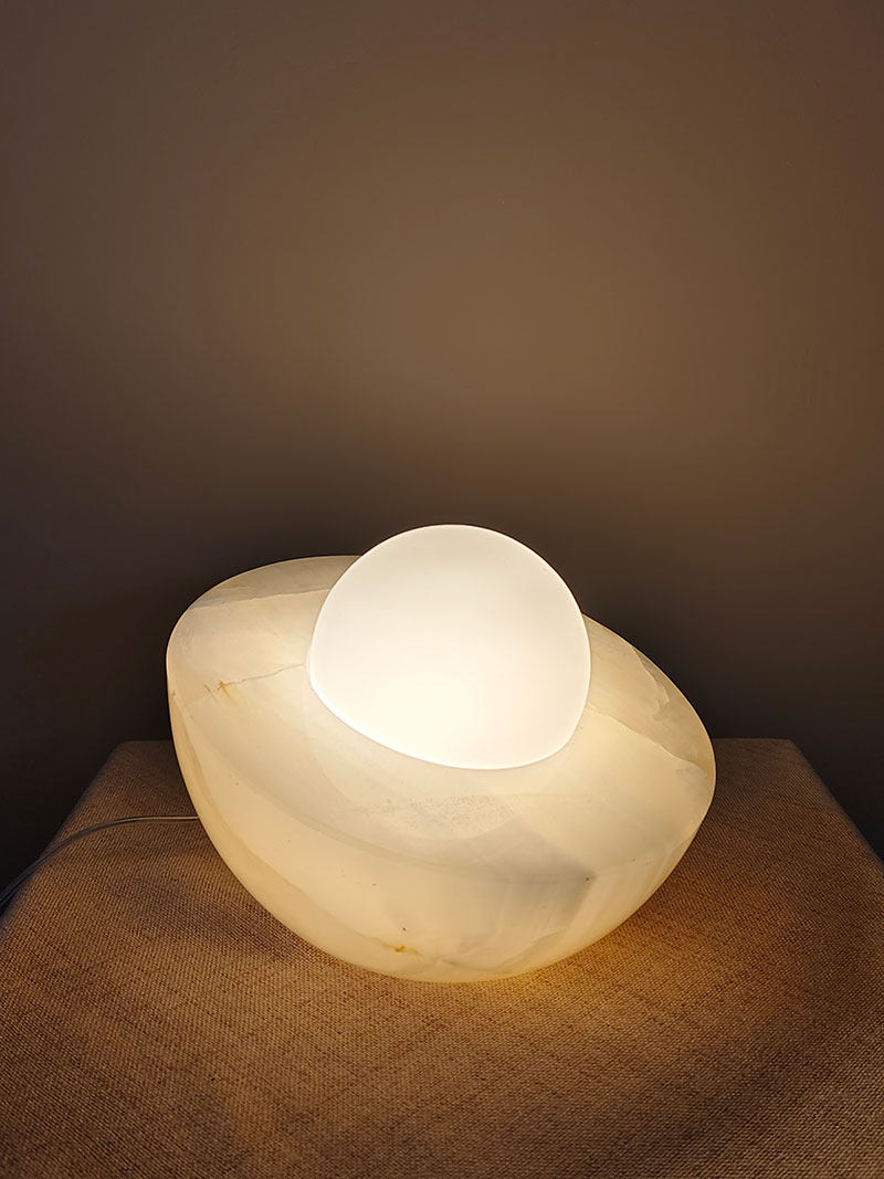 Lampă de masă Halo Pebble Stone
