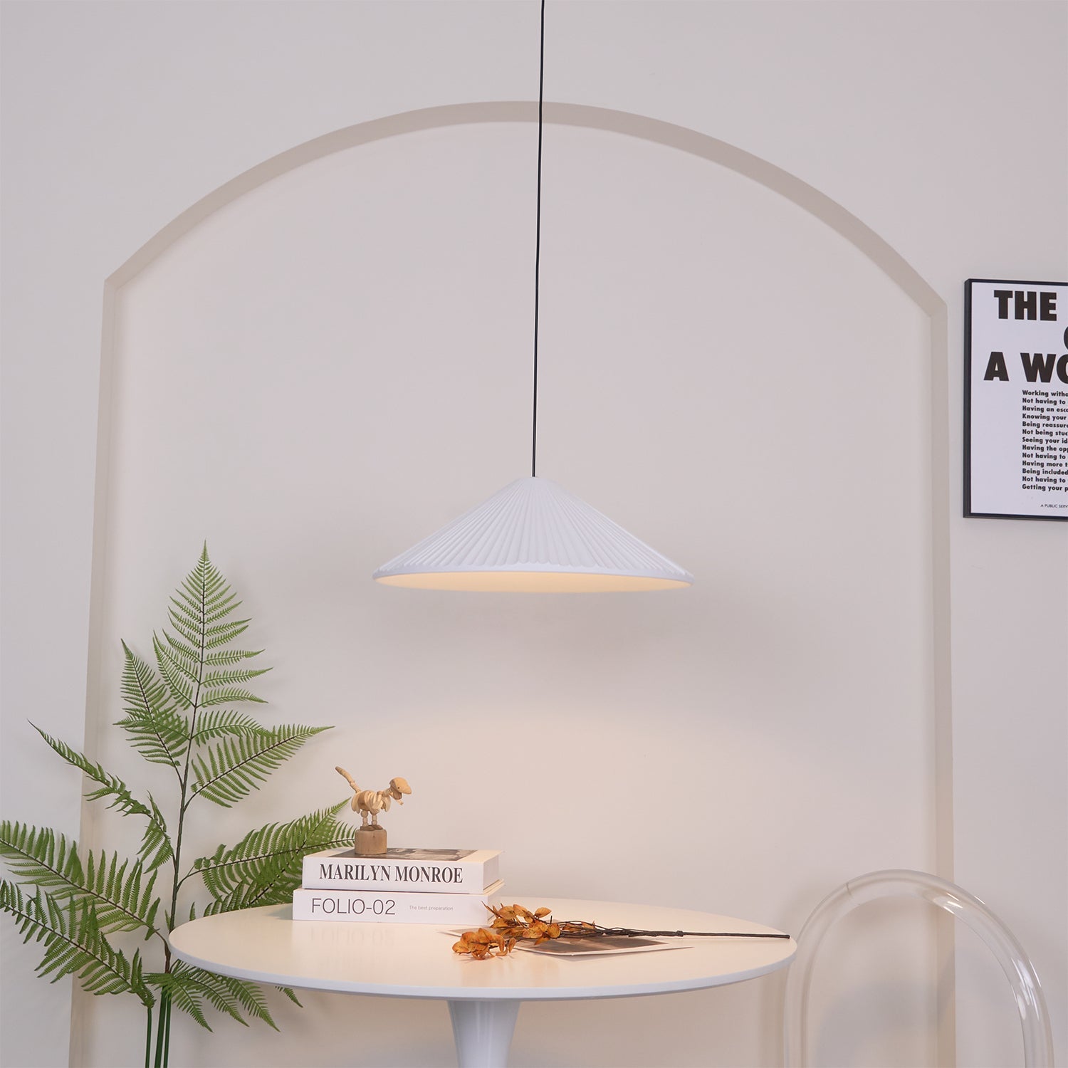 Hat Resin Pendant Lamp