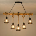 Hemp Rope Industrial Grenade Chandelier - Vakkerlight