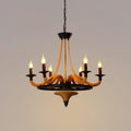 Hemp Rope Industrial Large Wheel Chandelier - Vakkerlight
