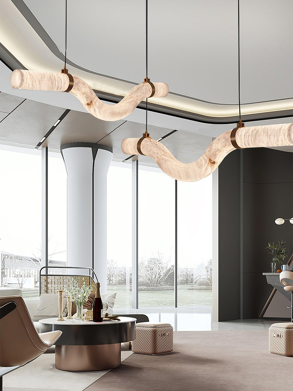 Infinity Alabaster Pendant Lamp