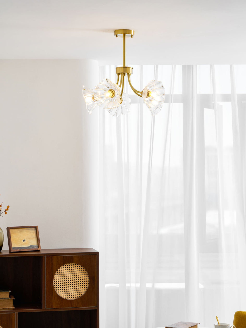Kalin Flower Glass Chandelier