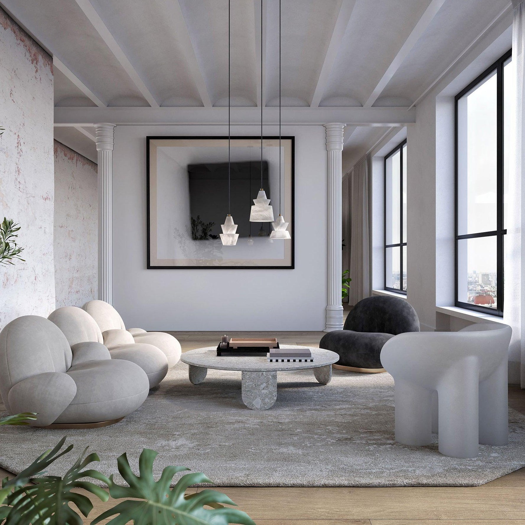 LAB S18 Alabaster Pendant Light