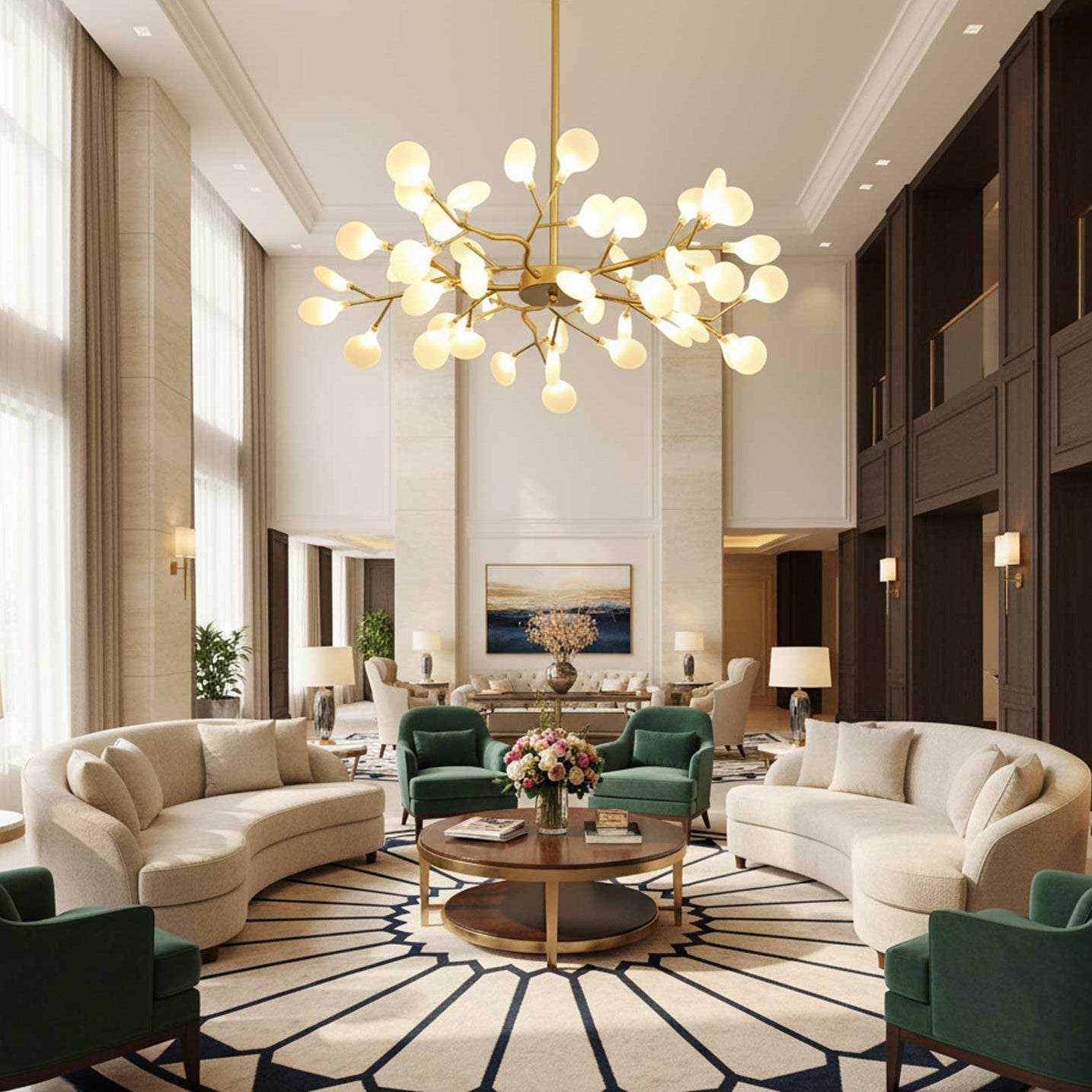 LED Firefly Sputnik Chandelier