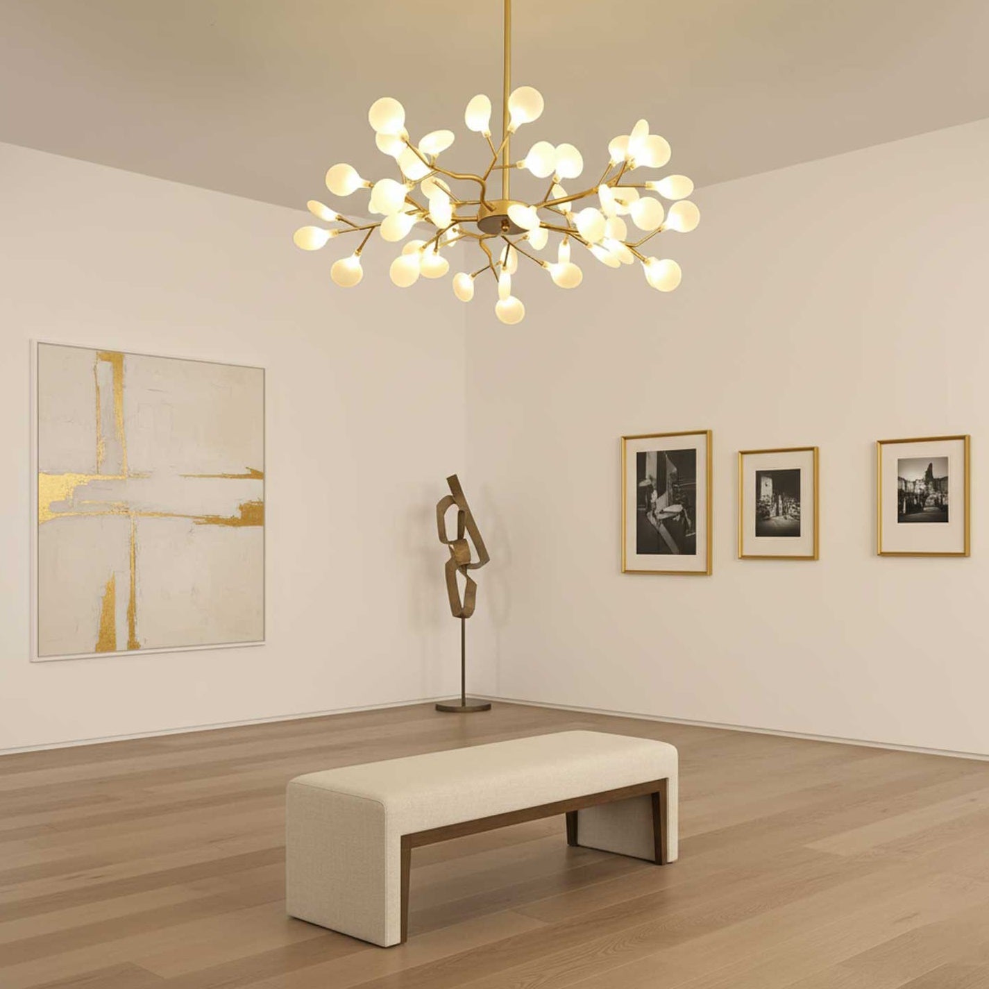LED Firefly Sputnik Chandelier