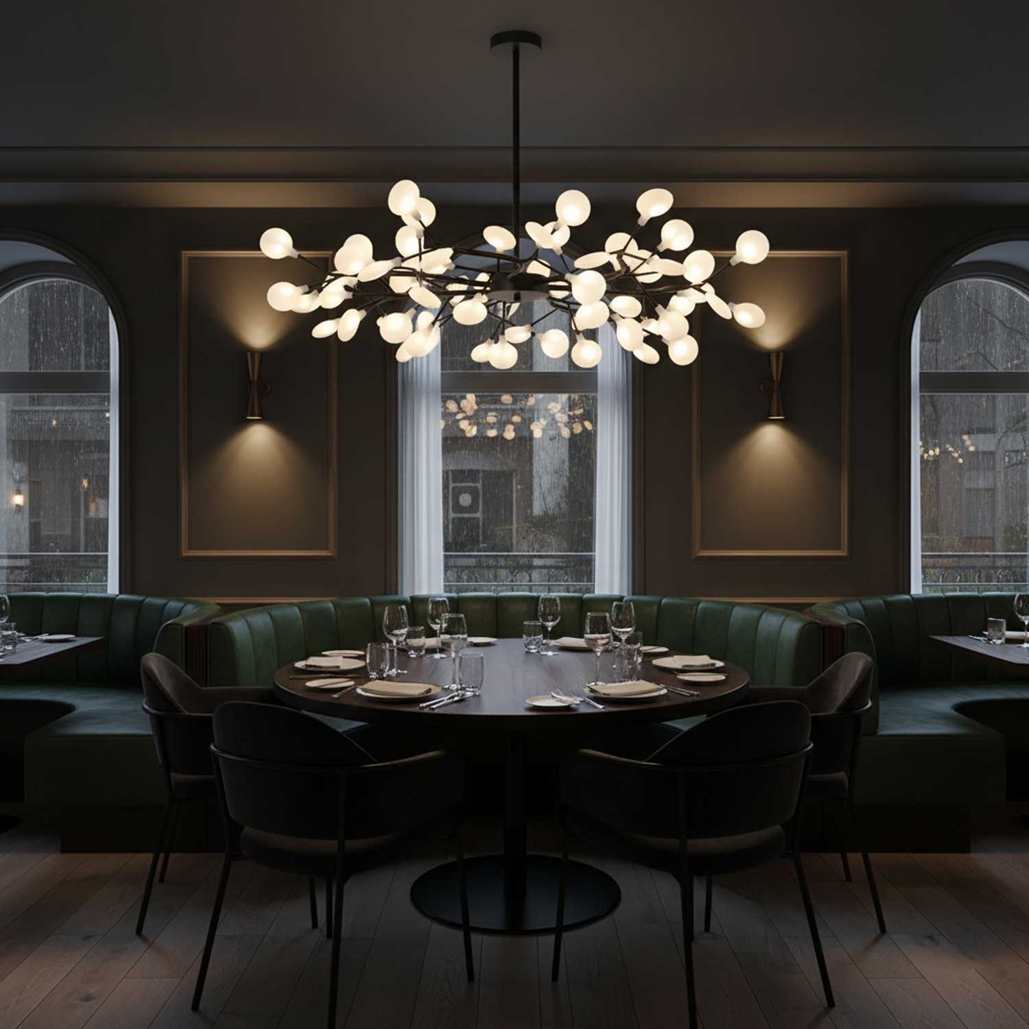 LED Firefly Sputnik Chandelier
