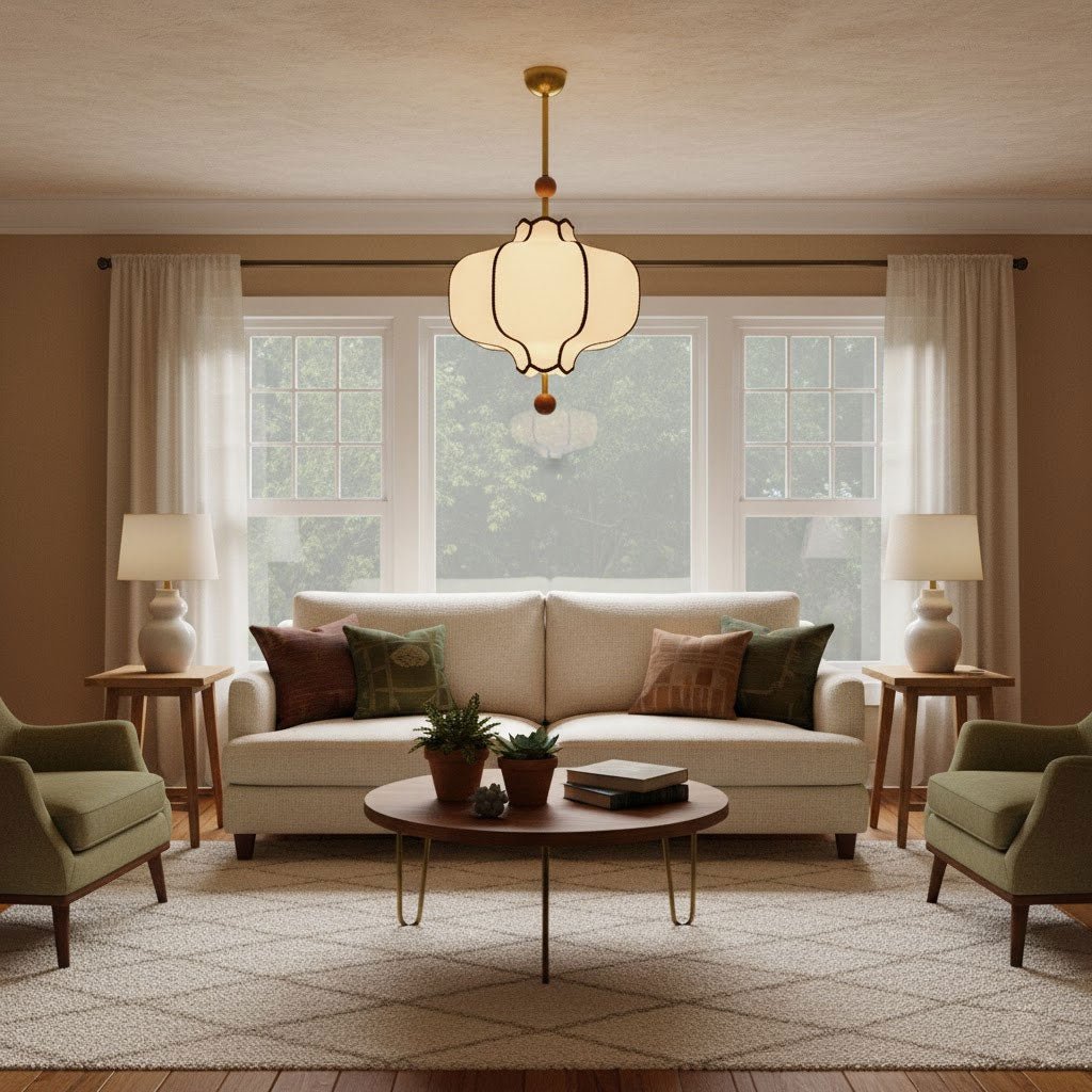 Lantern Fabric Pendant Light