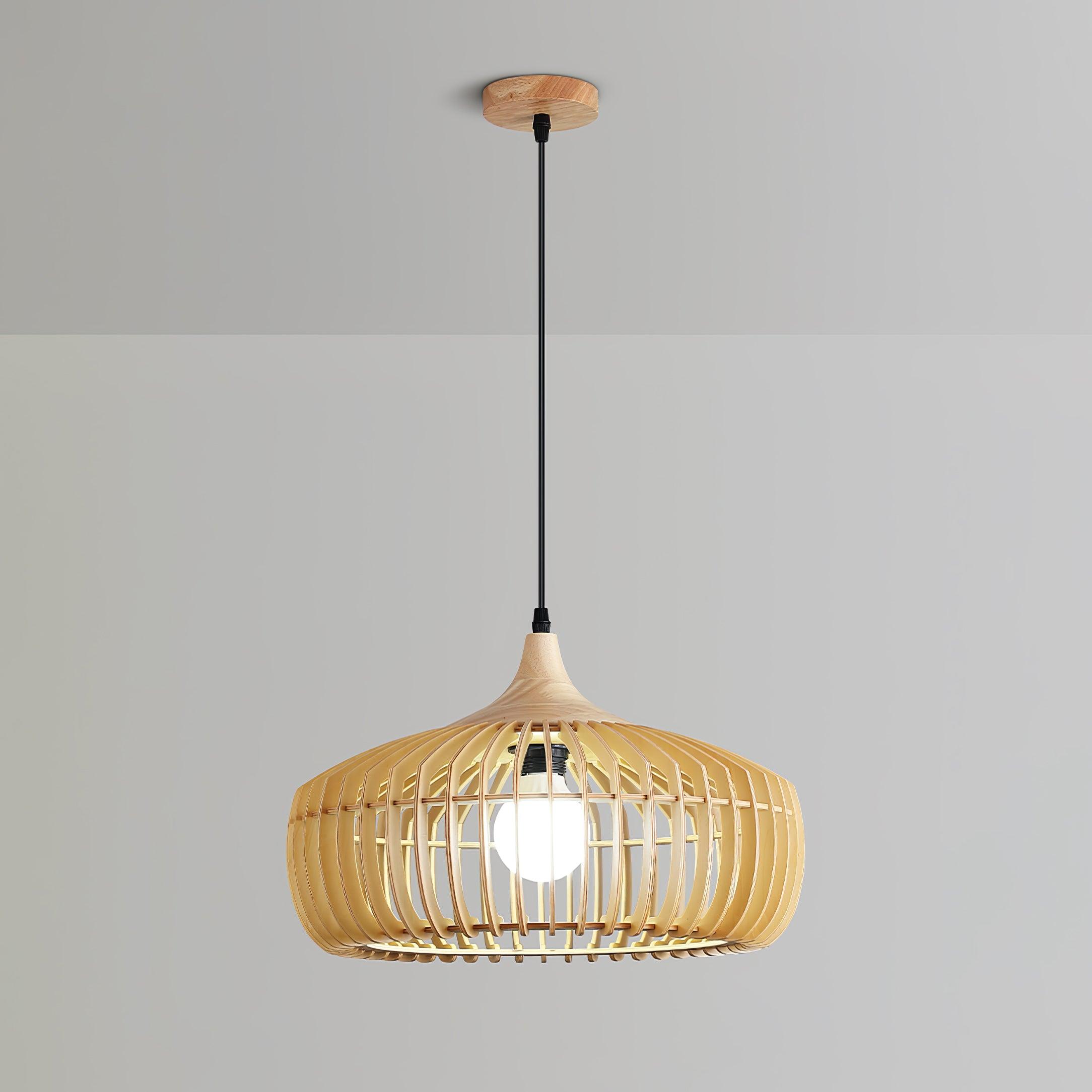 Lattice Nest Wooden Pendant Lamp - Vakkerlight