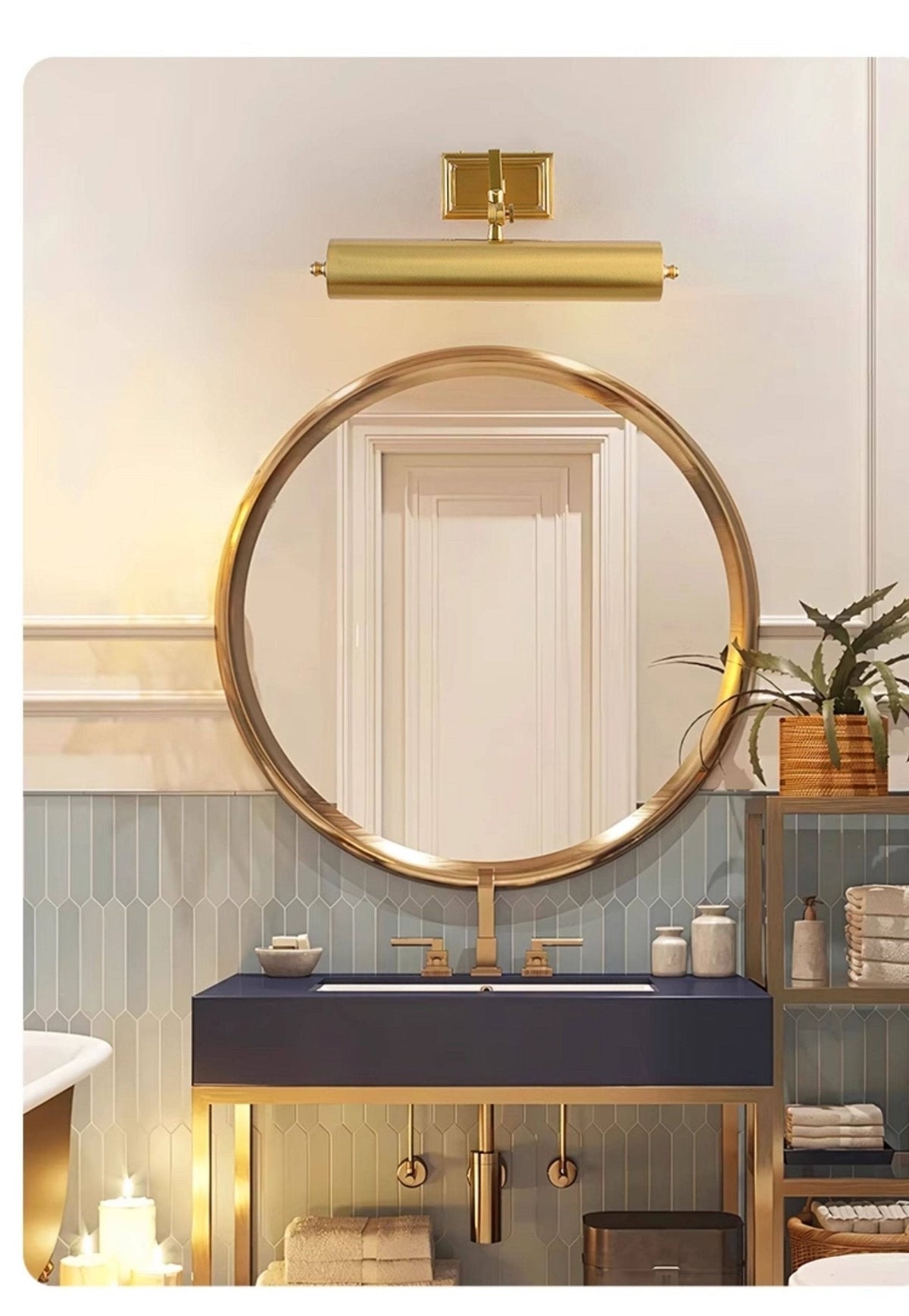 Ashton Brass Wall Light