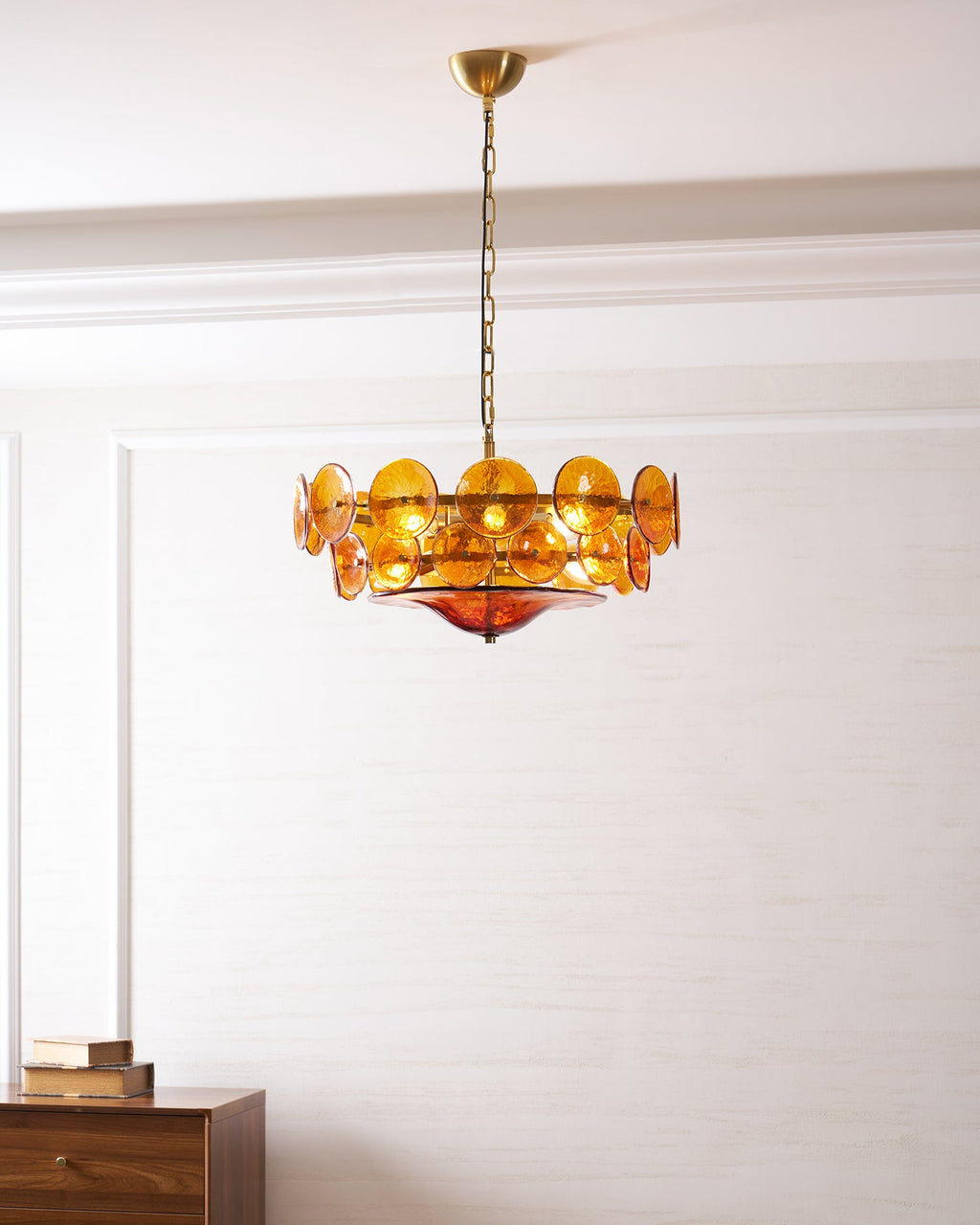 Solaris Disc Murano Chandelier