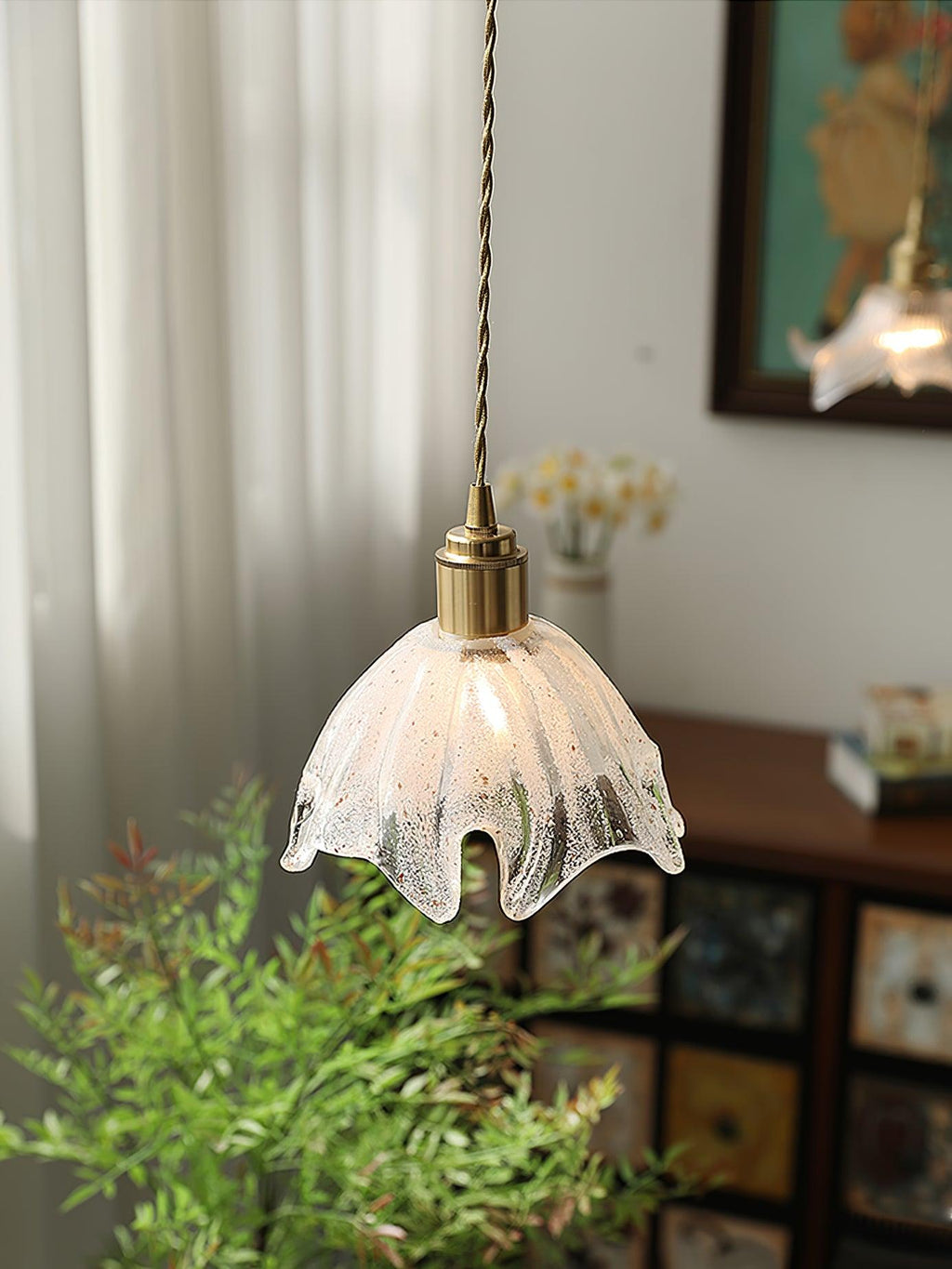 Lotus Crystal Small Pendant Light