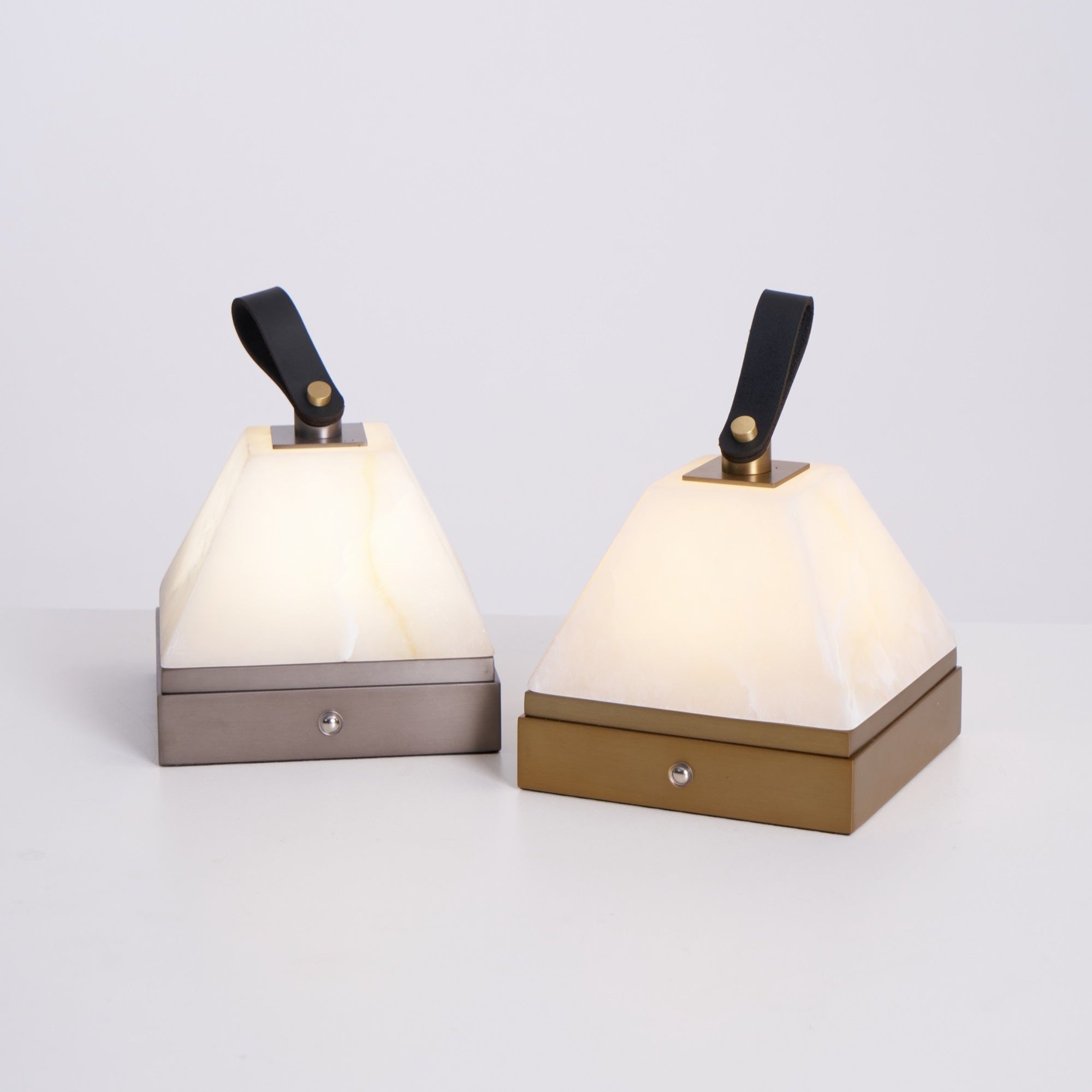 Luma Cube Alabaster Portable Lamp