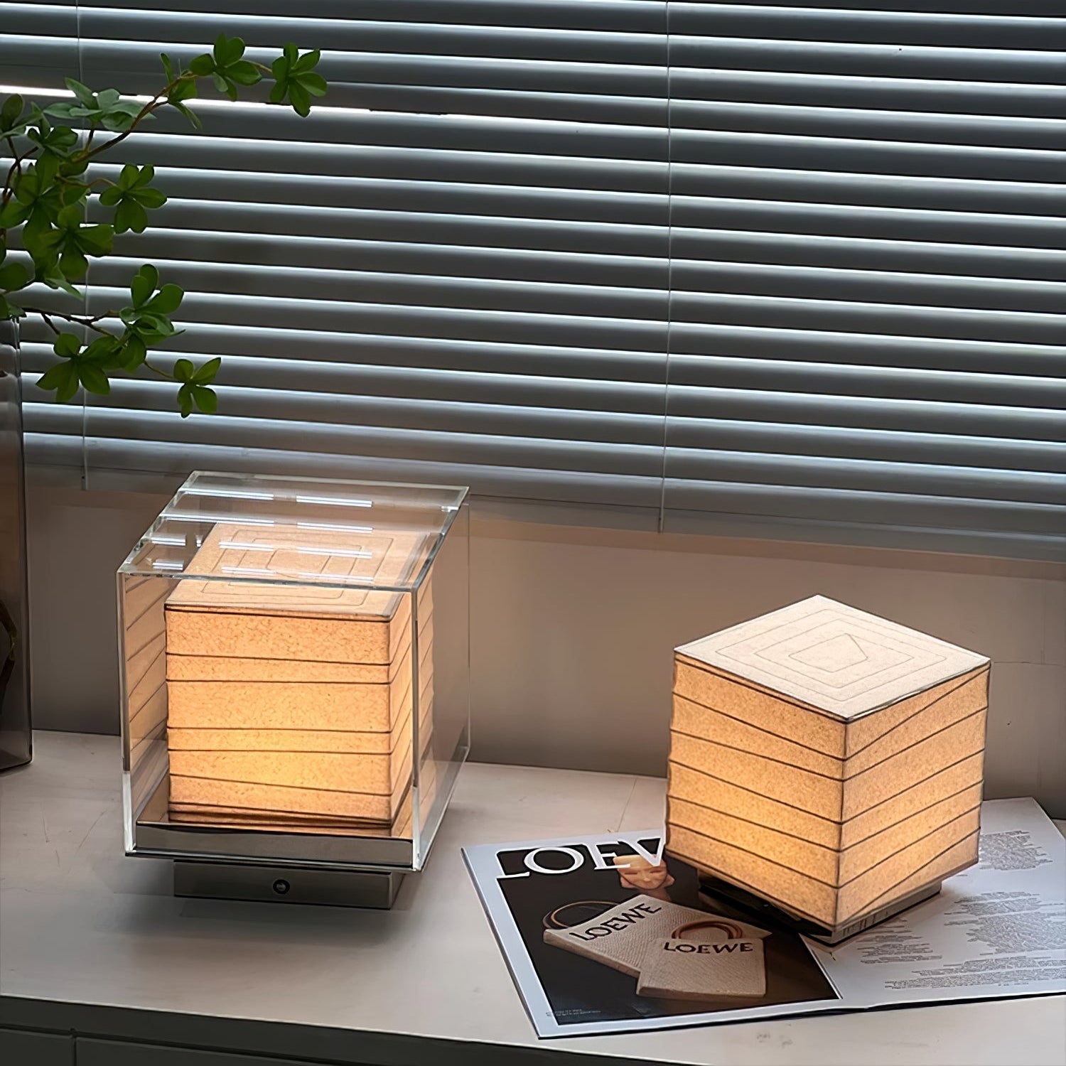 Lampă de masă Lumo Cube