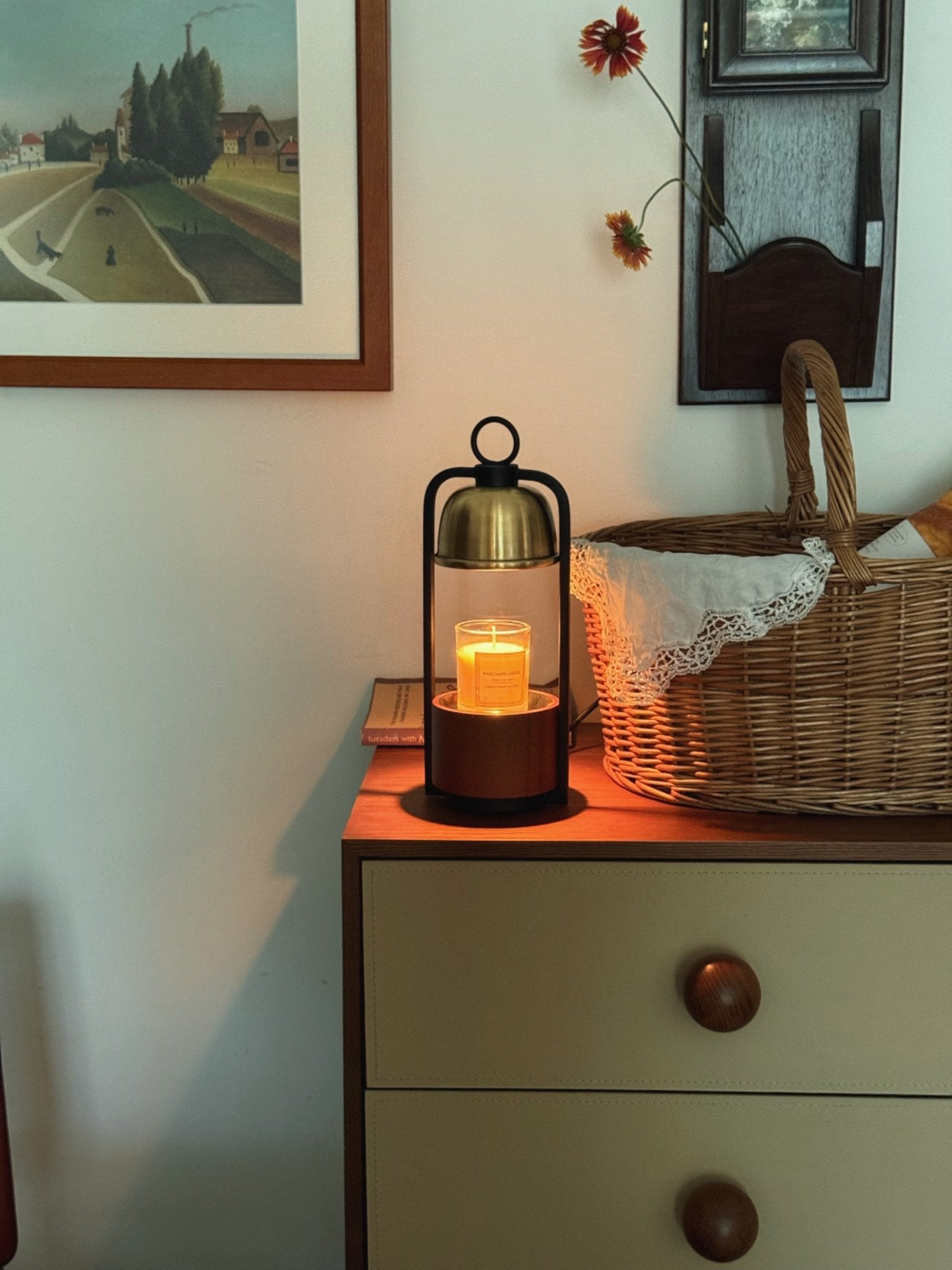 Lampă încălzitoare cu lumânări Lunara