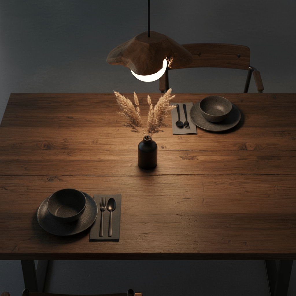 Lampă suspendată Lunawood Halo