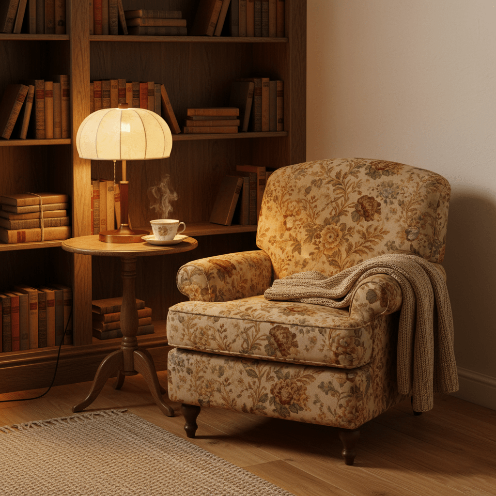 Lampă de masă Lunora din material textil