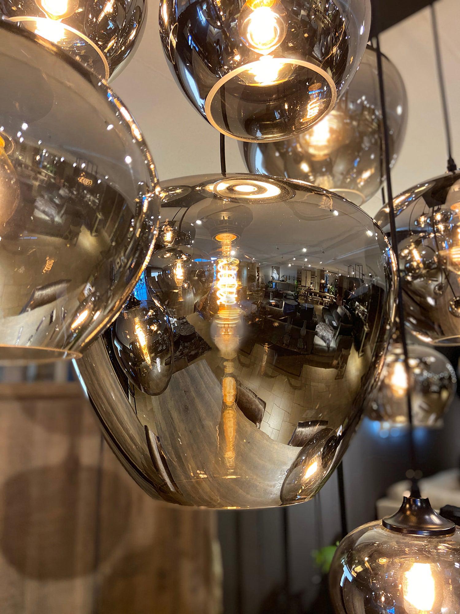 Lampă suspendată cu sticlă 