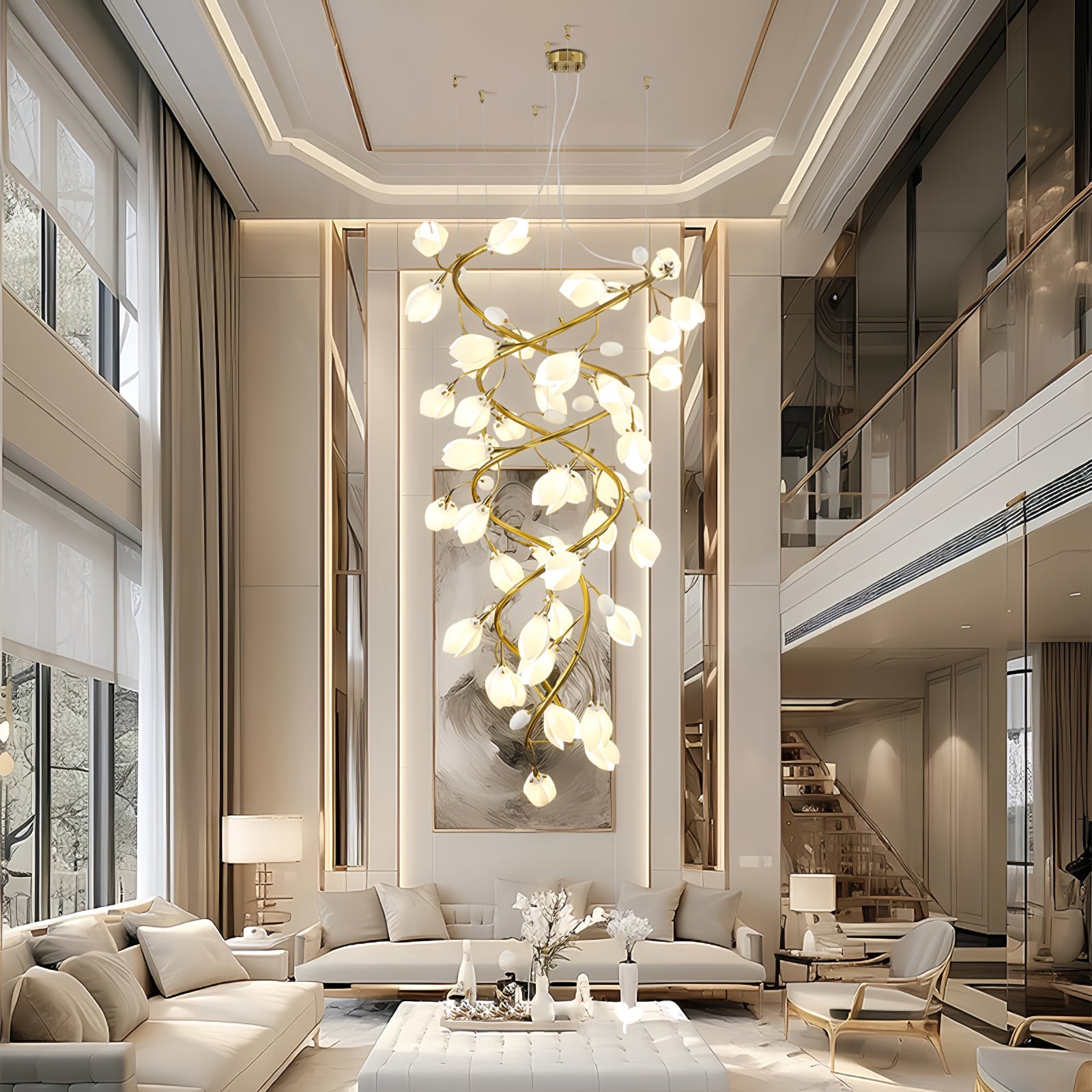 Lysandra Cascade Stairs Chandelier