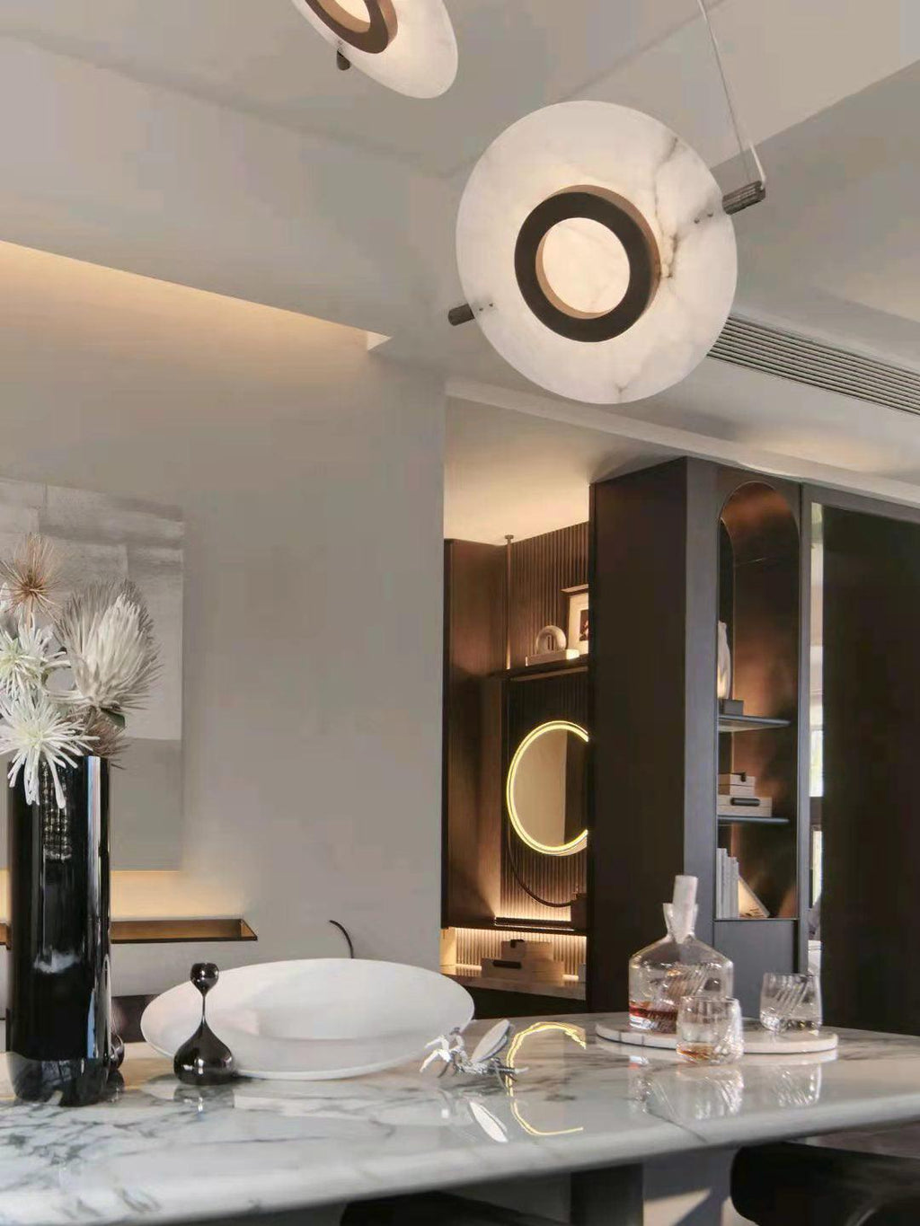 Magma Alabaster Pendant Lamp