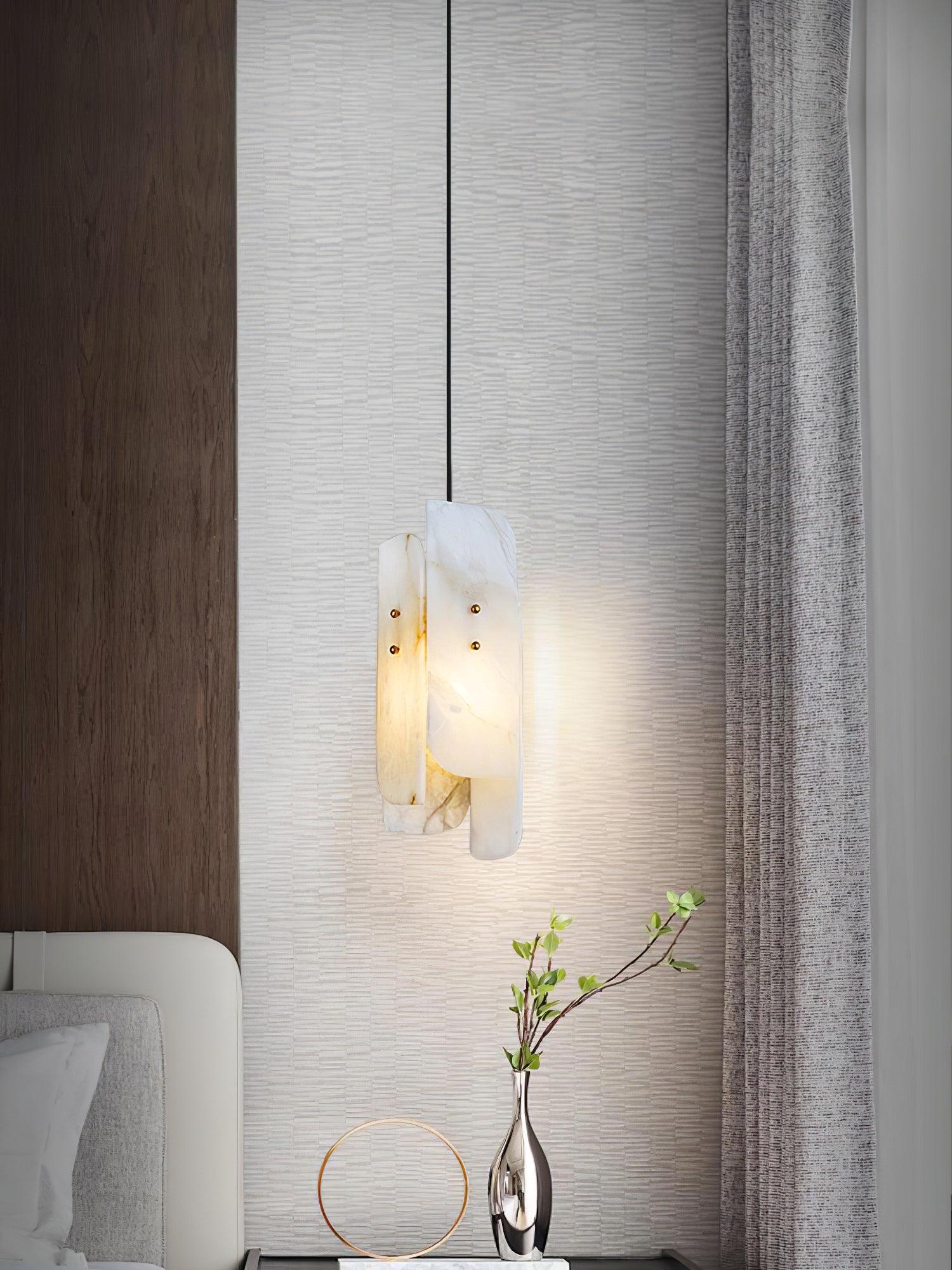 Megalith Mini Alabaster Pendant Light