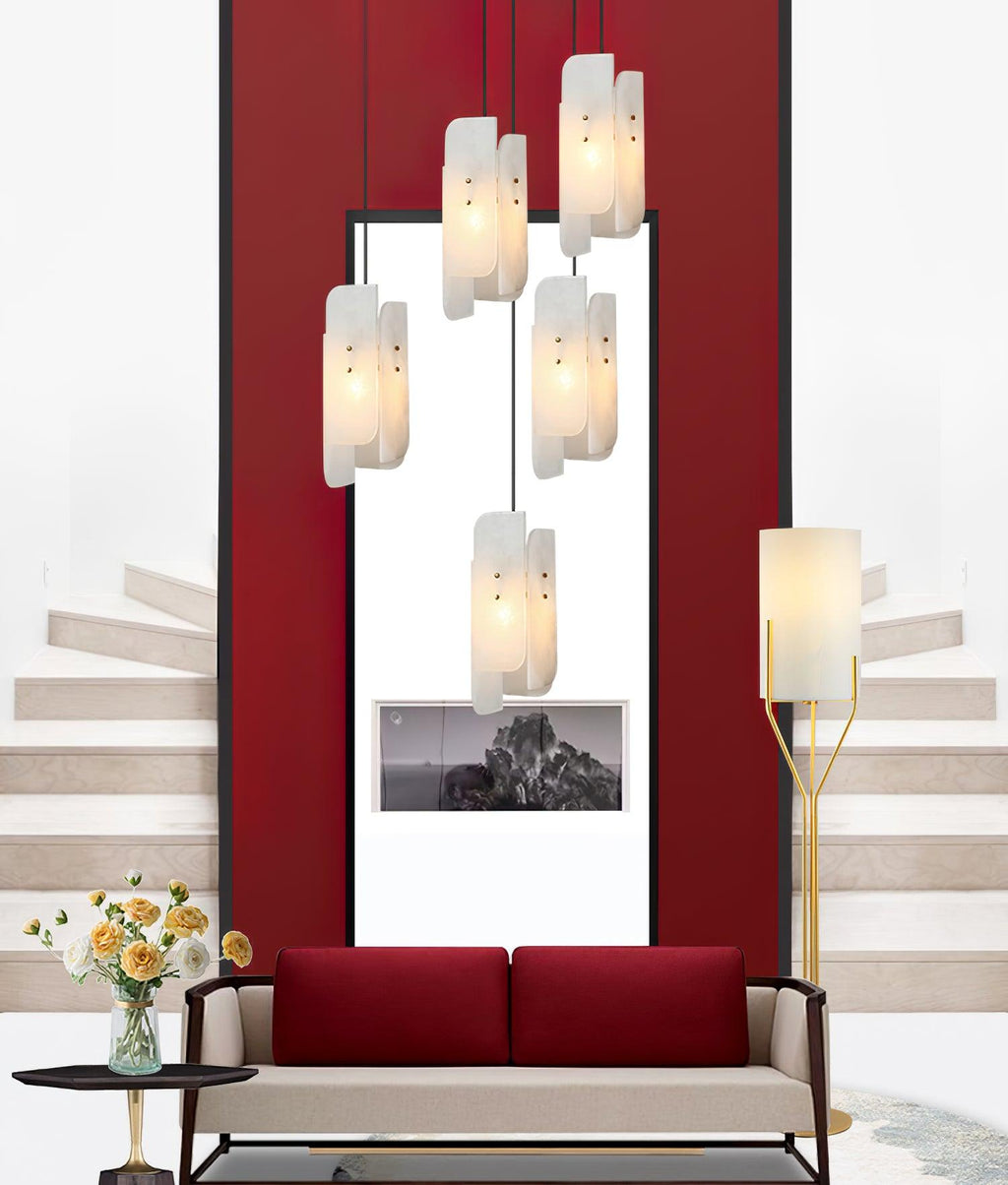 Megalith Mini Alabaster Pendant Light